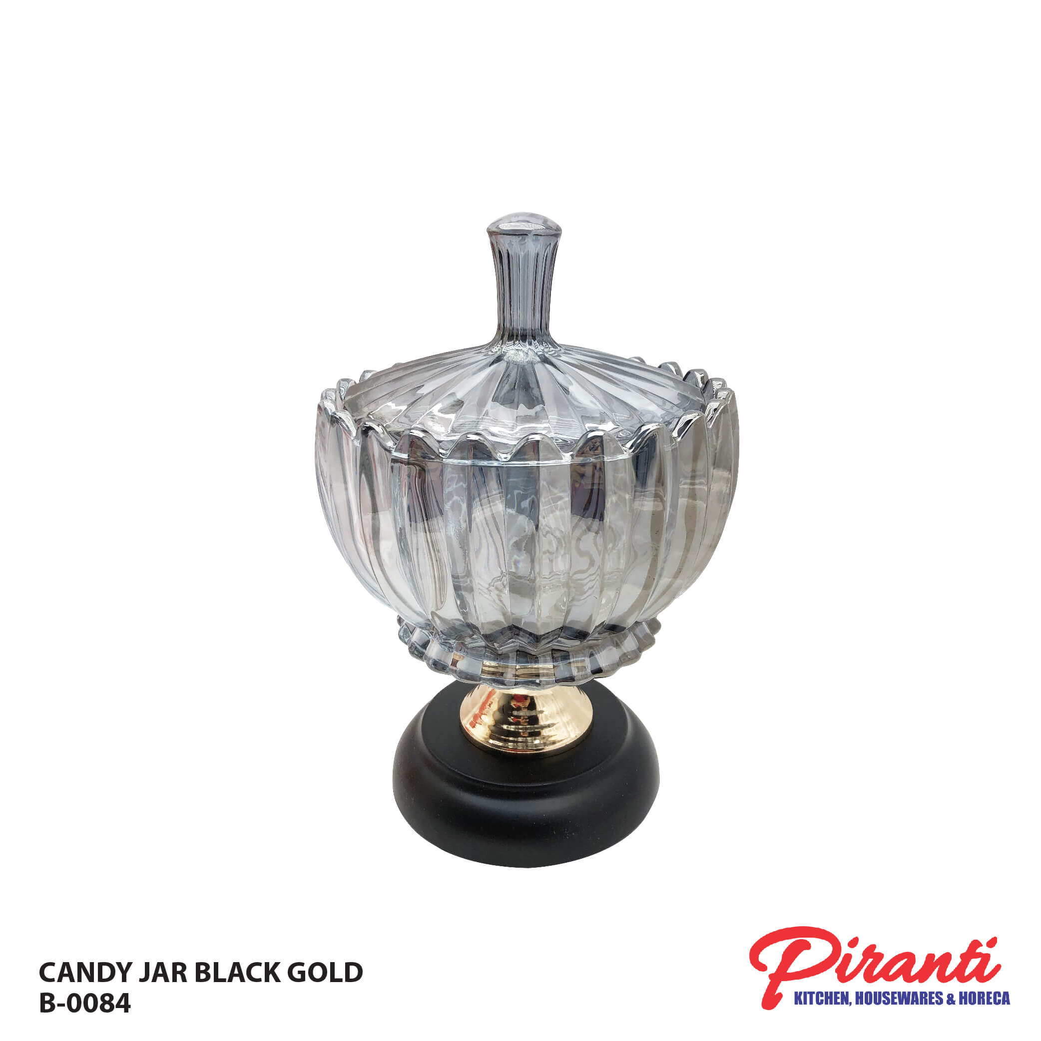 Toples Kaca Kristal Candy Jar - B-0084